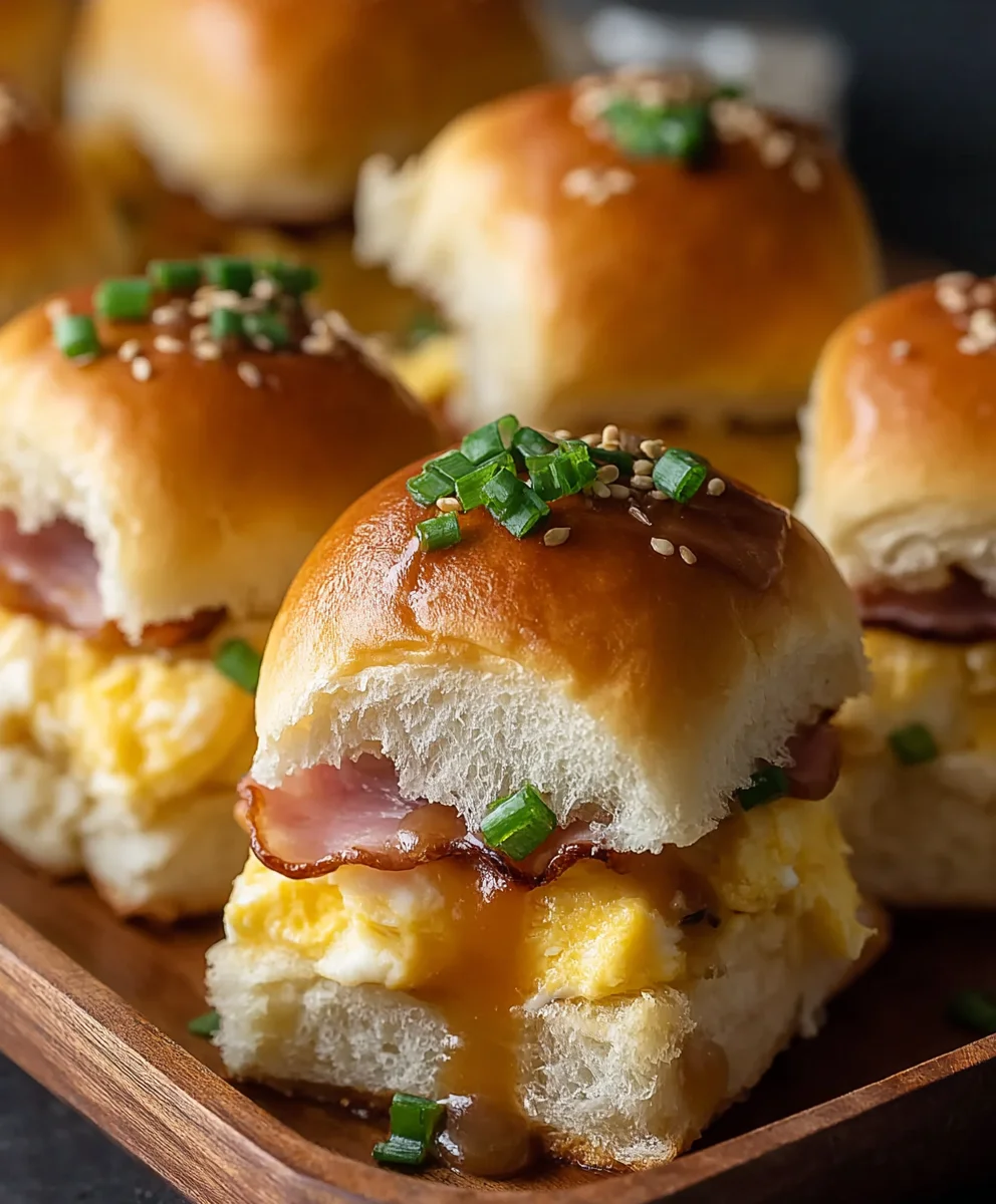 Easy Hawaiian Roll Breakfast Sliders - Beef & Egg