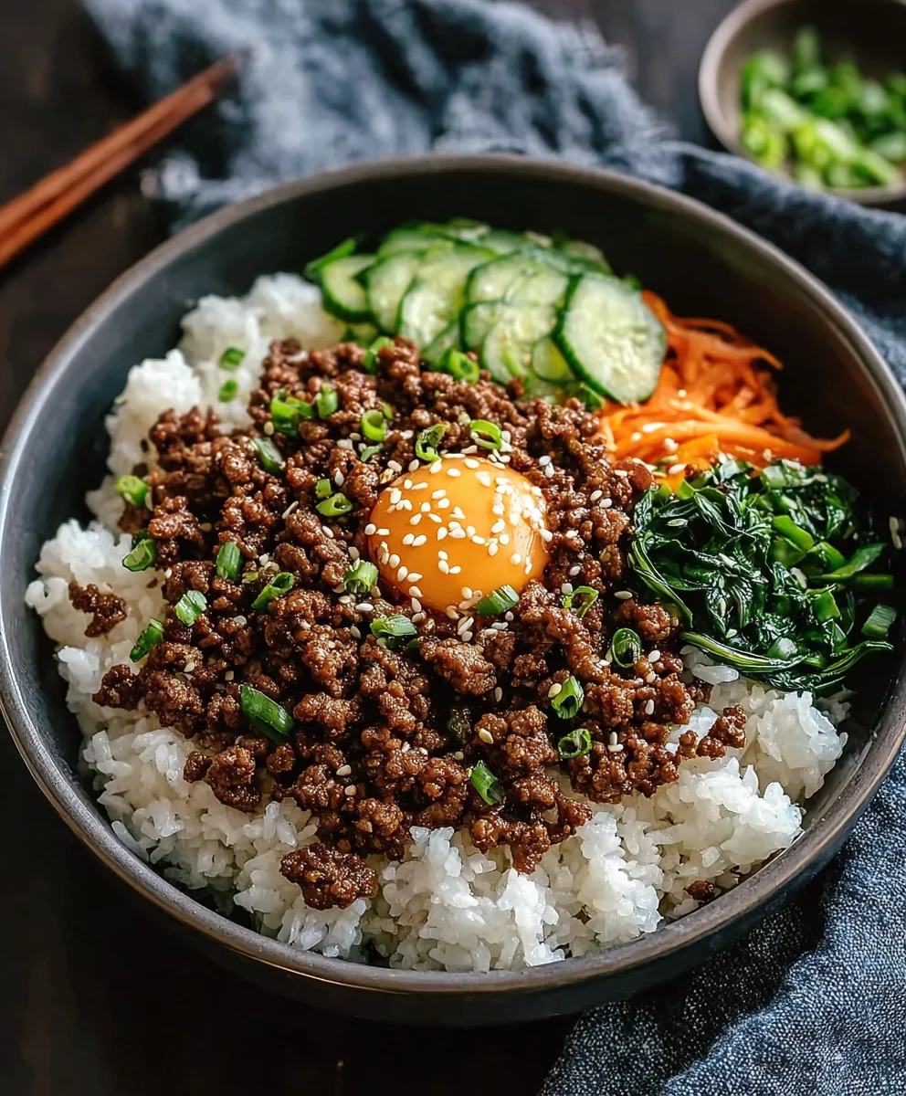 Quick Korean Ground Beef Bowl Easy Weeknight Meal