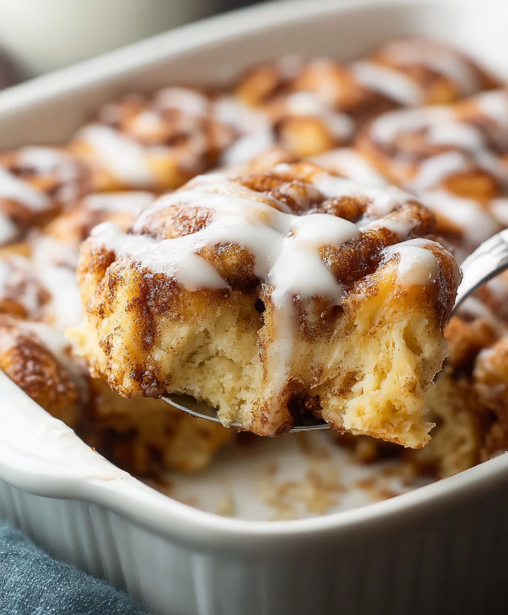 Easy Cinnamon Roll Casserole Beef Flavor