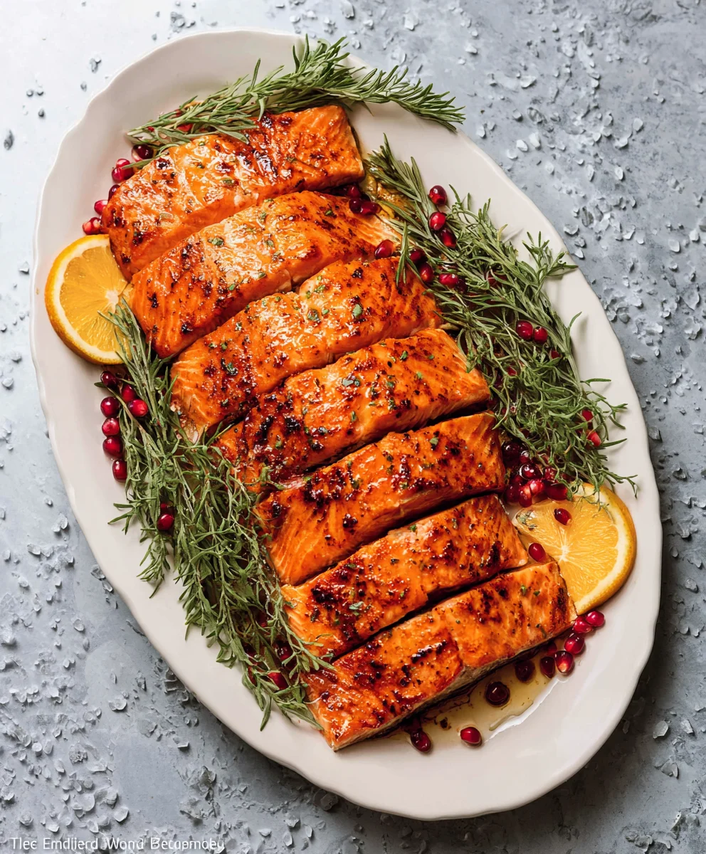 Festive Christmas Salmon-Easy Elegant Holiday Feast