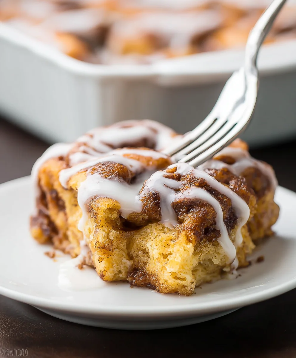 Easy Cinnamon Roll Casserole Beef Flavor