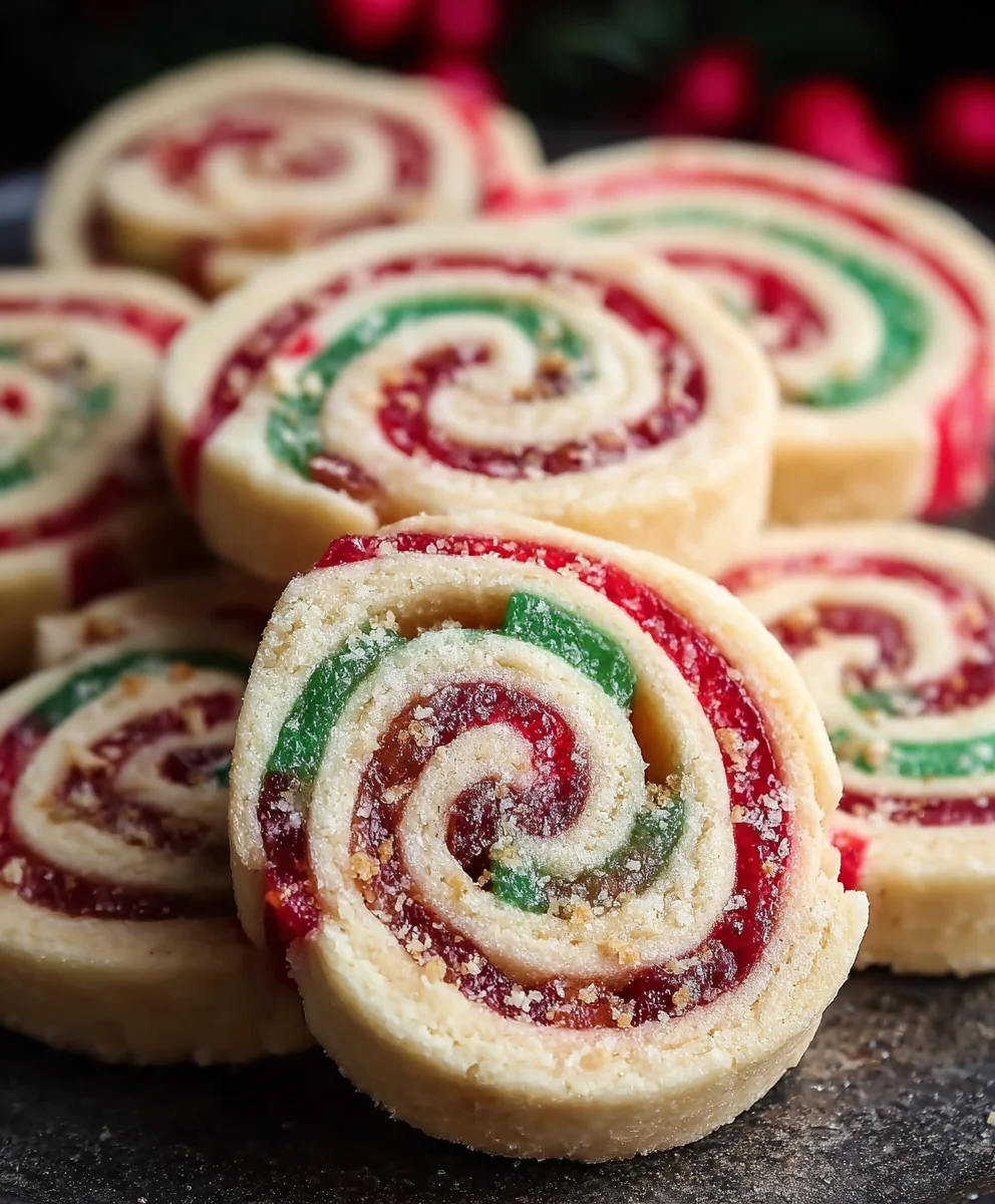 Easy Christmas Cookie Pinwheels - Festive Recipe