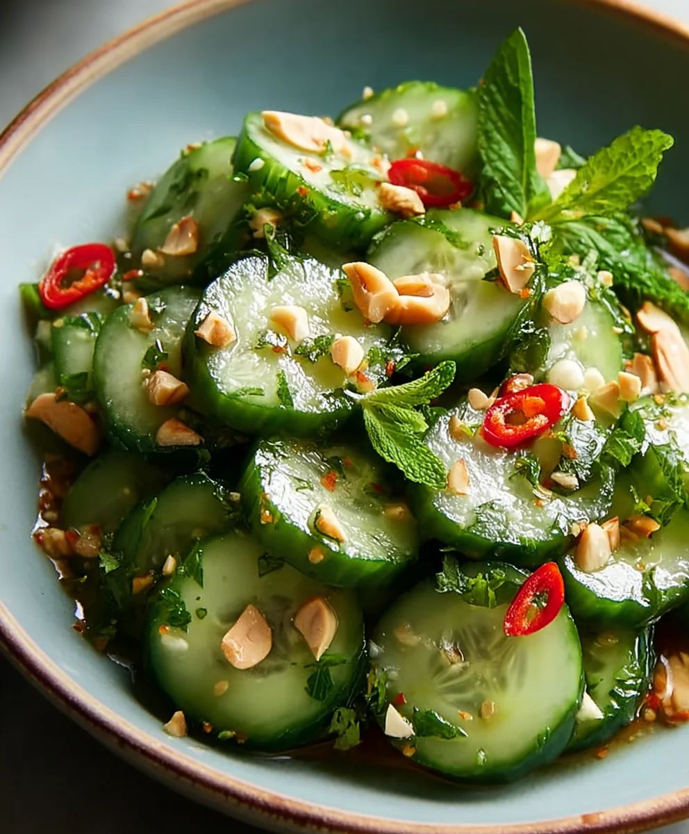 Refreshing Thai Beef Cucumber Salad - Easy Recipe