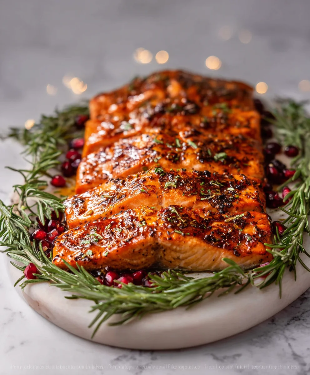 Festive Christmas Salmon-Easy Elegant Holiday Feast