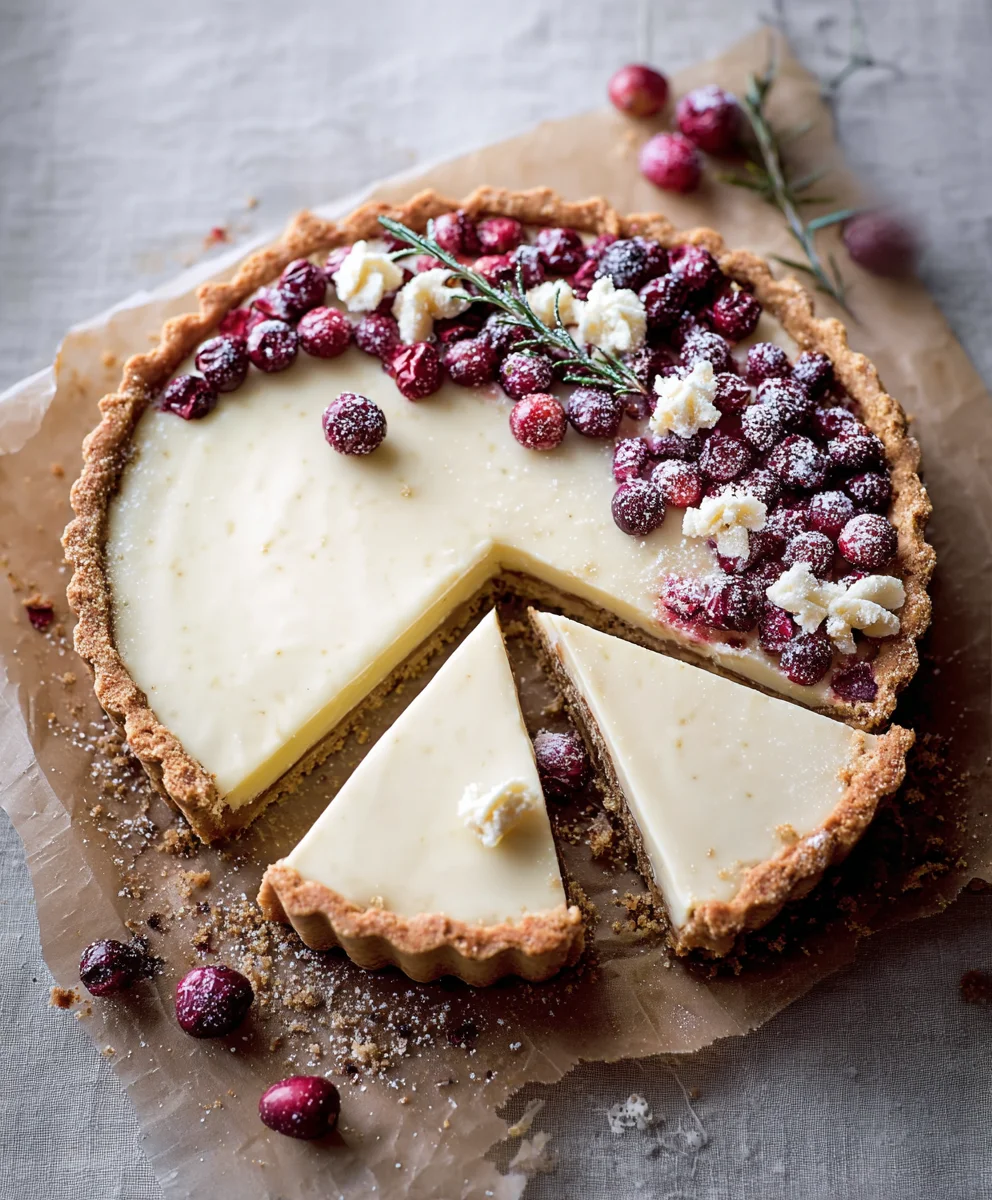 White Chocolate Cranberry Tart Recipe - Easy & Delicious