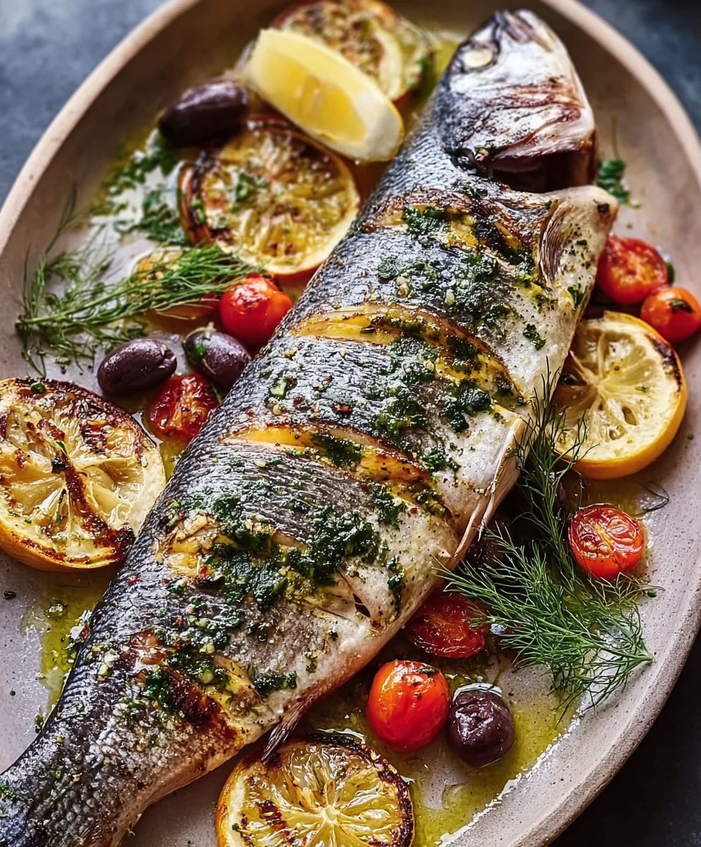 Greek Roasted Branzino- Easy & Delicious Fish Recipe