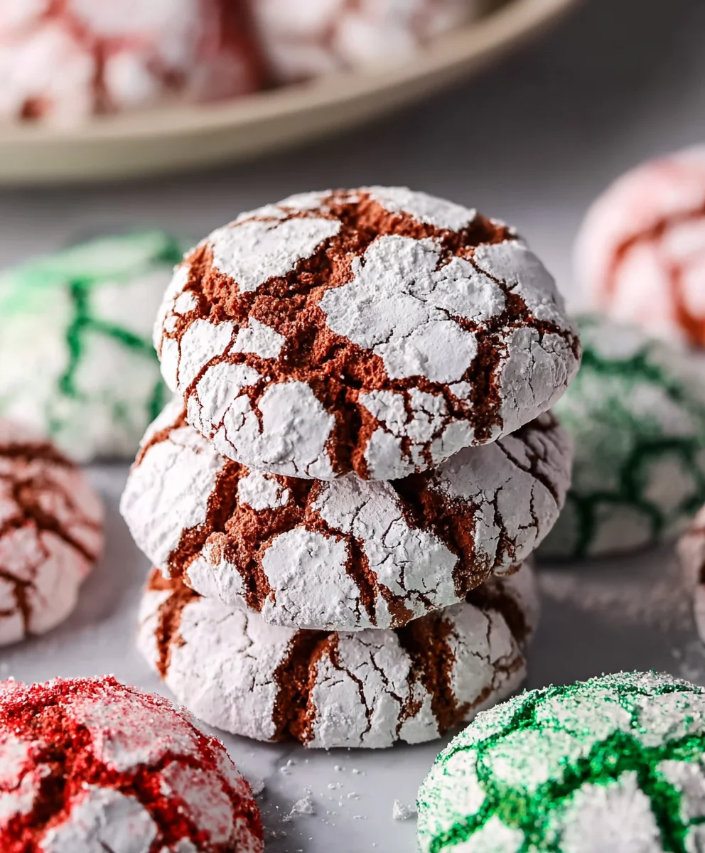 Holiday Crinkle Cookies-Easy Festive Treat