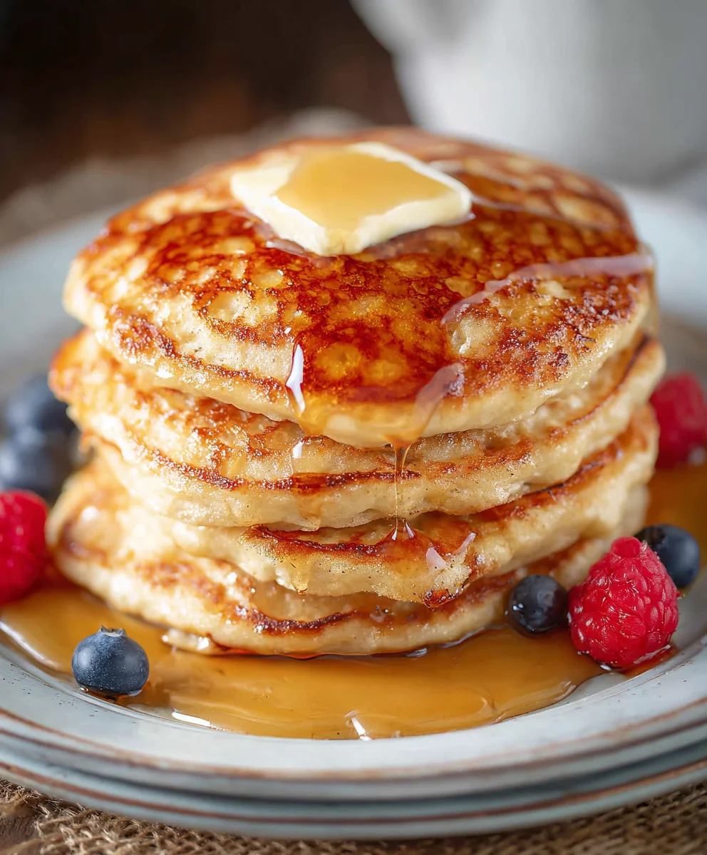 Easy Oatmeal Pancakes - Fluffy & Healthy Breakfast