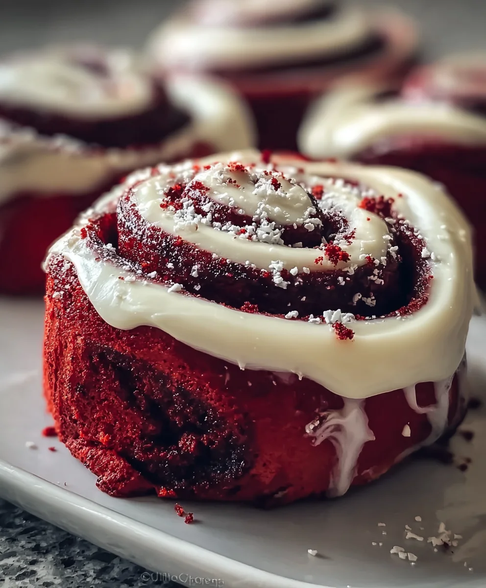Red Velvet Cinnamon Rolls-Decadent Treat