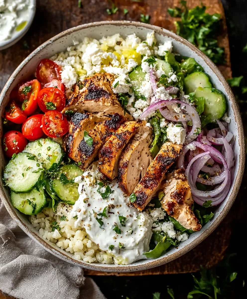 Delicious Greek Chicken Bowls - Easy & Flavorful Meal