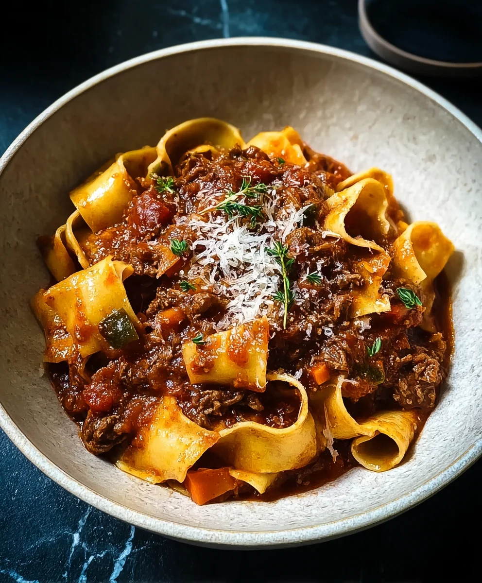 Hearty Beef Ragu with Pappardelle - Slow Cooked Pasta
