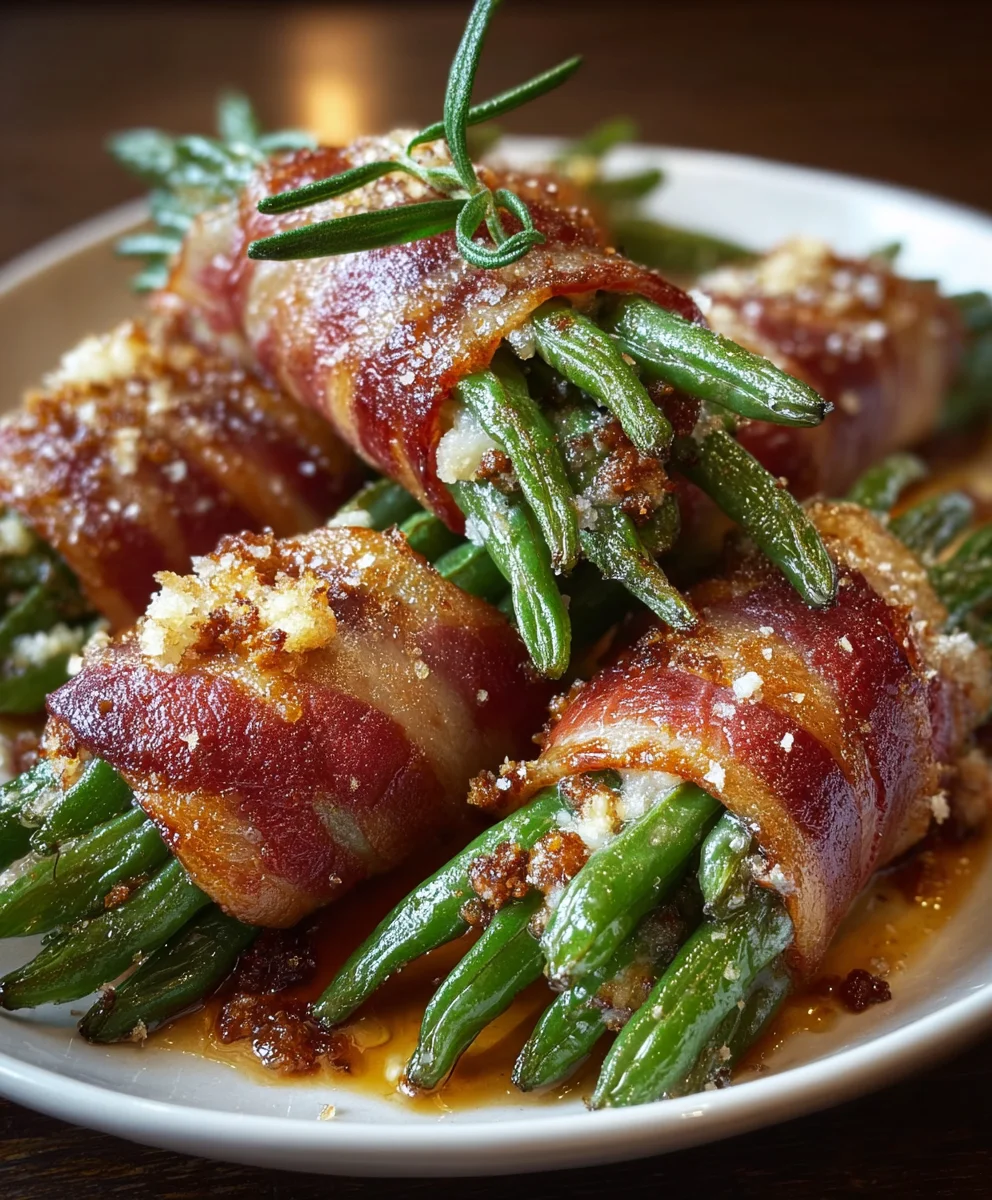 Simple Beef Green Bean Bundles-Easy Side Dish