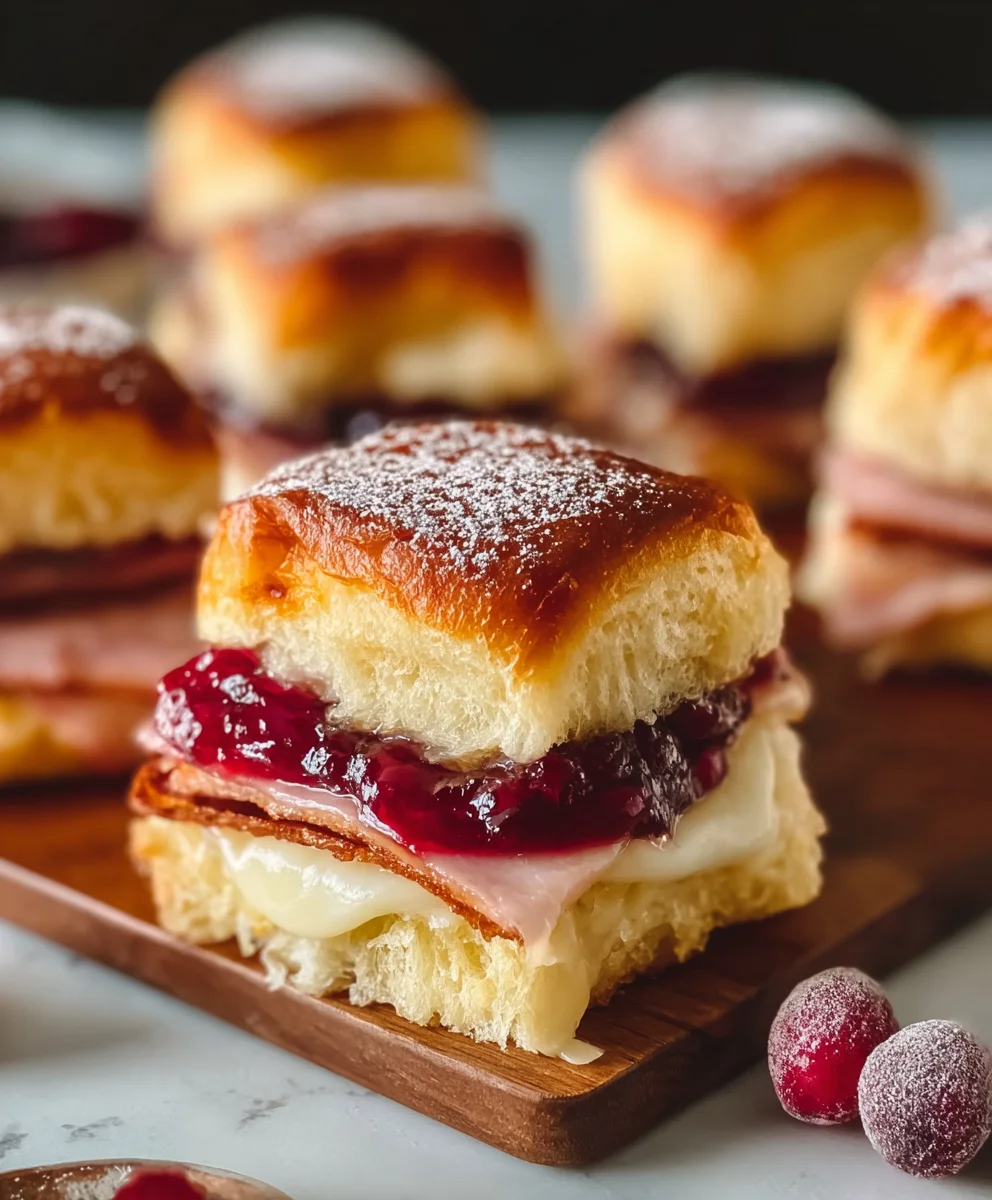 Easy Monte Cristo Sliders - Delicious Beef Beef Ham Sandwich Bites