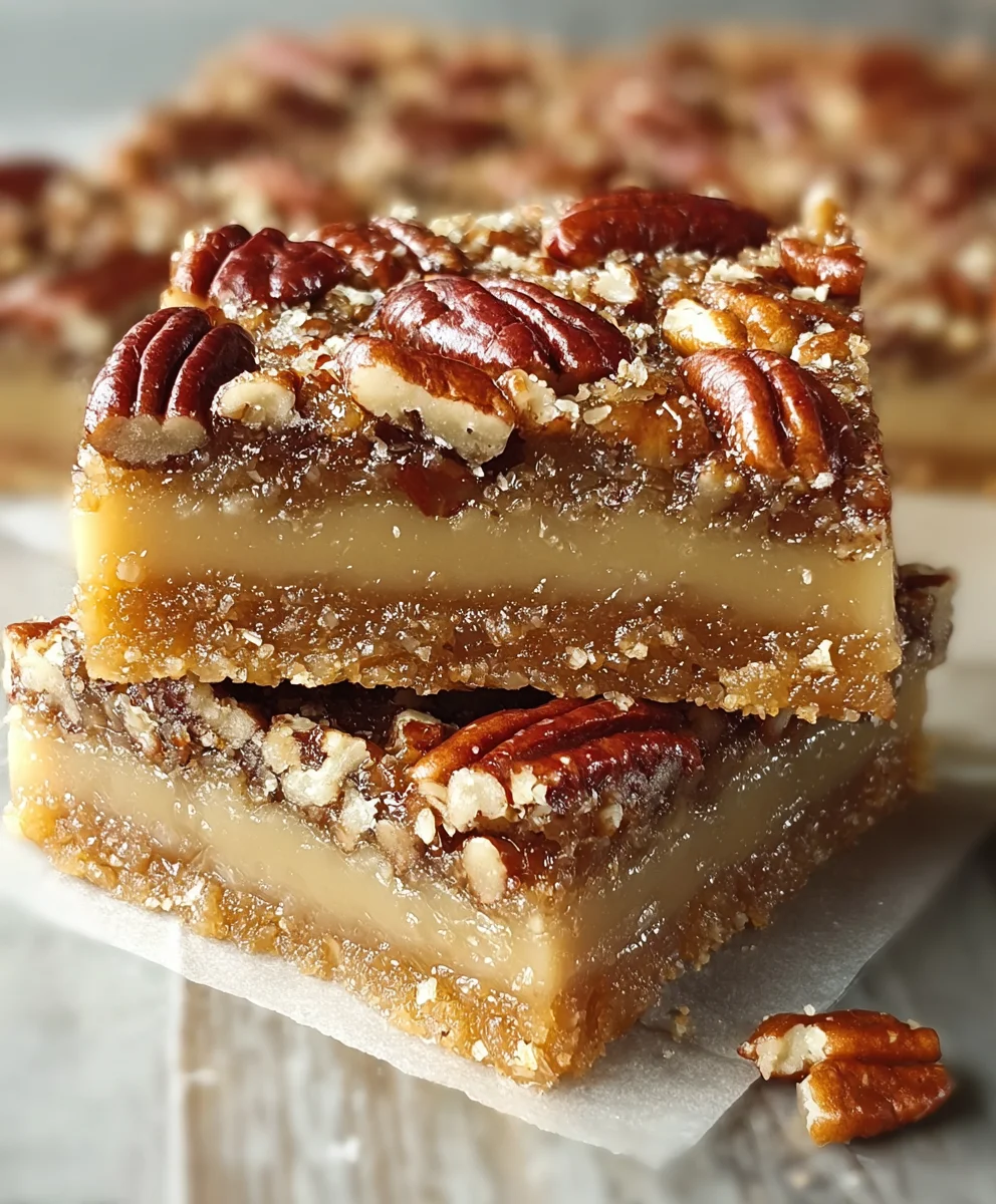 Easy Pecan Pie Bars-Decadent Dessert Recipe