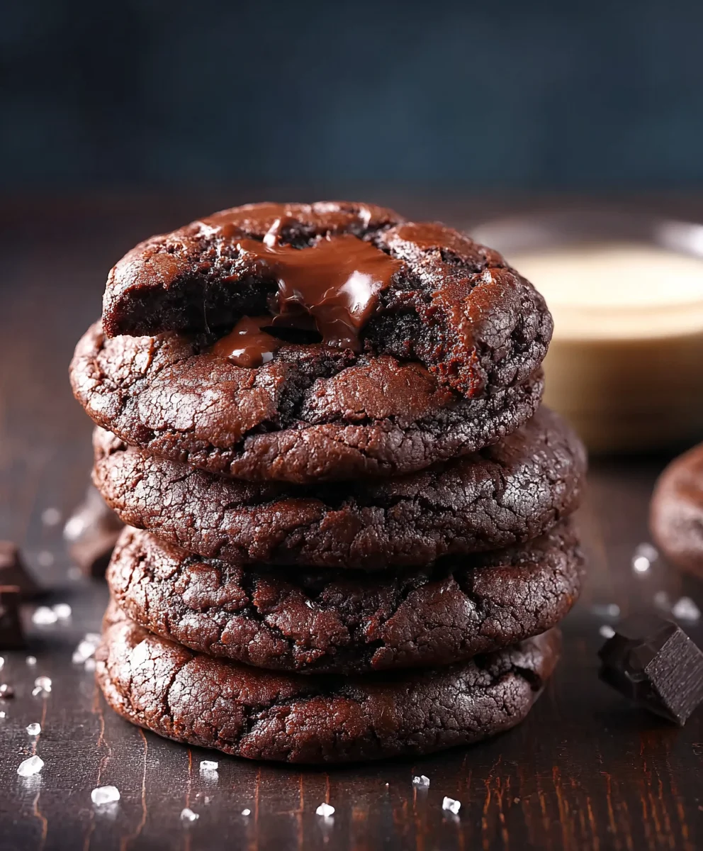 Rich Chocolate Fudge Cookies - Easy Recipe