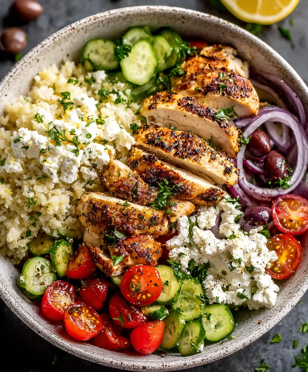 Delicious Greek Chicken Bowls - Easy & Flavorful Meal
