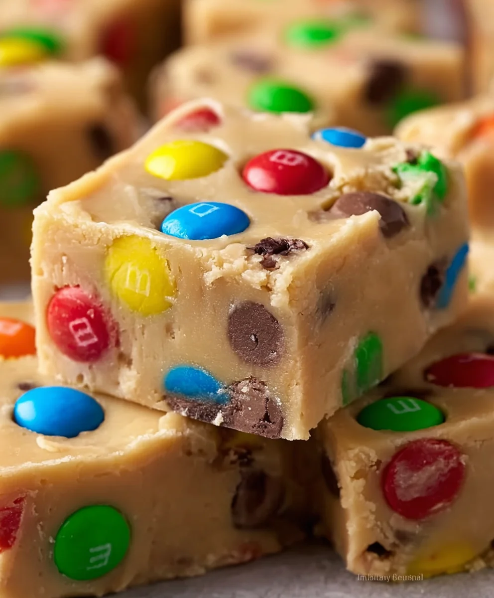 M-M Cookie Dough Fudge Delicious No-Bake Treat