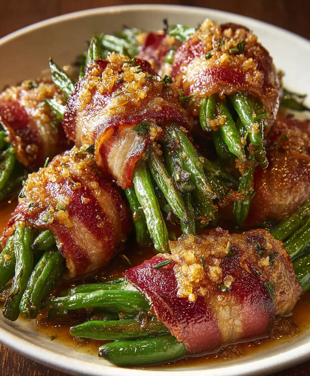 Simple Beef Green Bean Bundles-Easy Side Dish