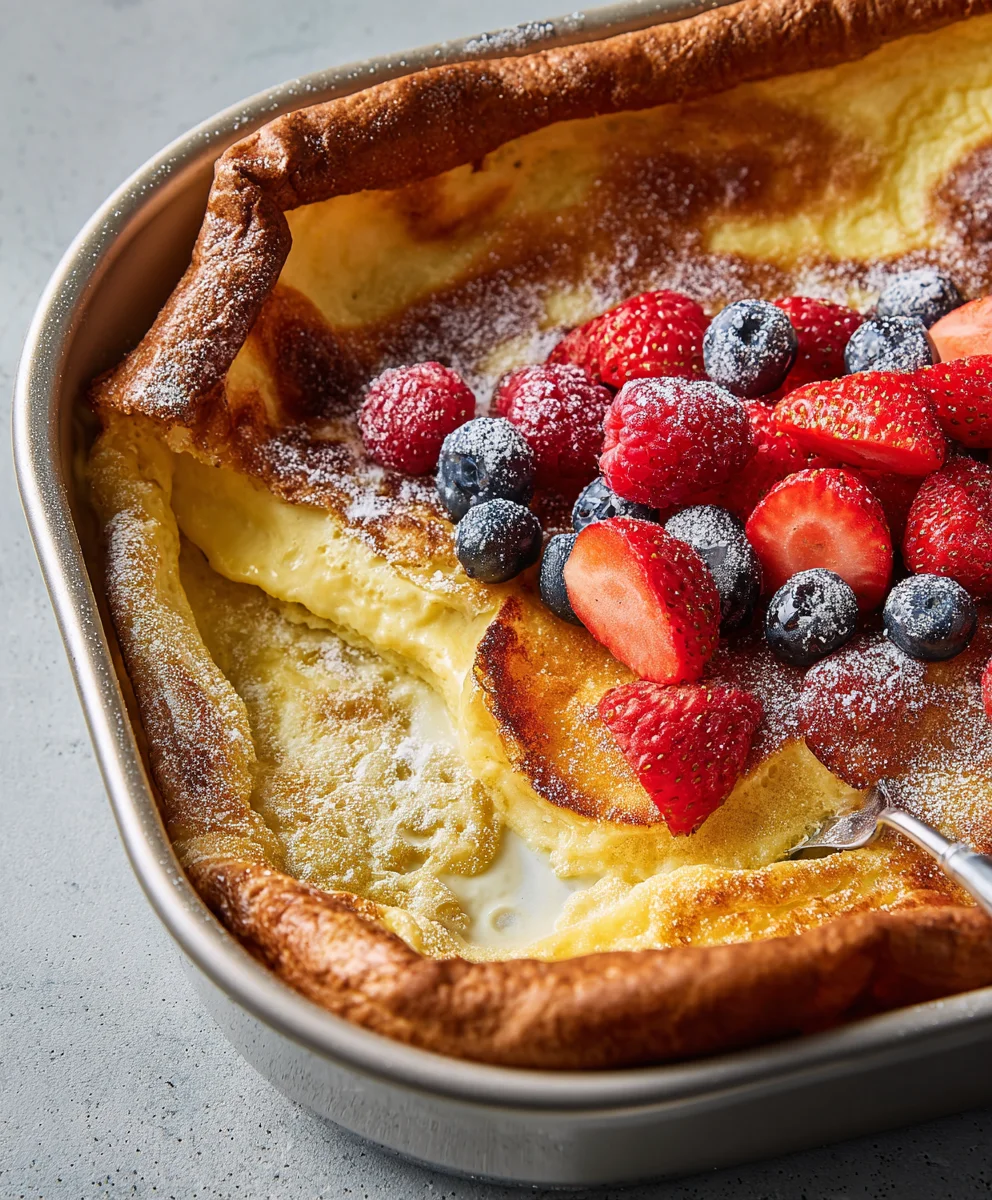 Fluffy Baked German Pancake Recipe - Easy & Delicious