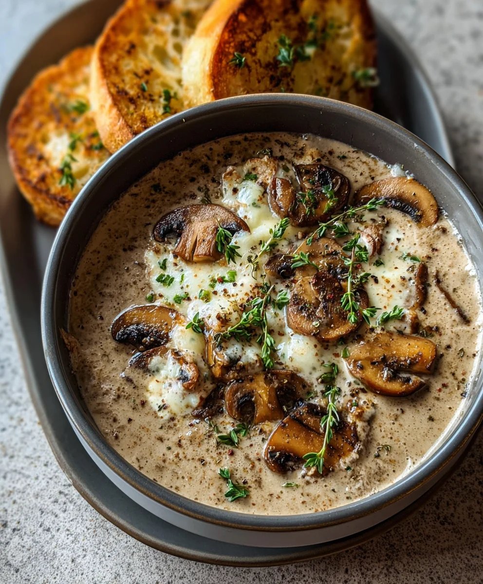 Creamy Mushroom Soup Recipe-Rich & Delicious