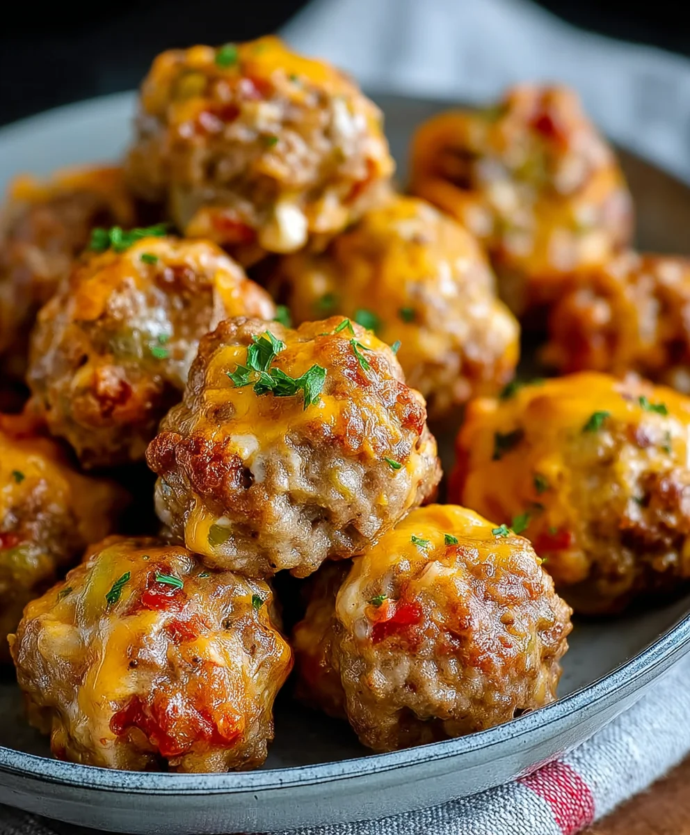 Beef Cheese Rotel Balls- Easy Appetizer Recipe