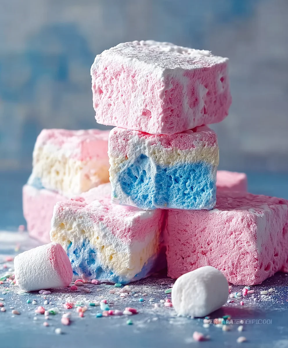 Sweet Cotton Candy Marshmallows-Easy Recipe