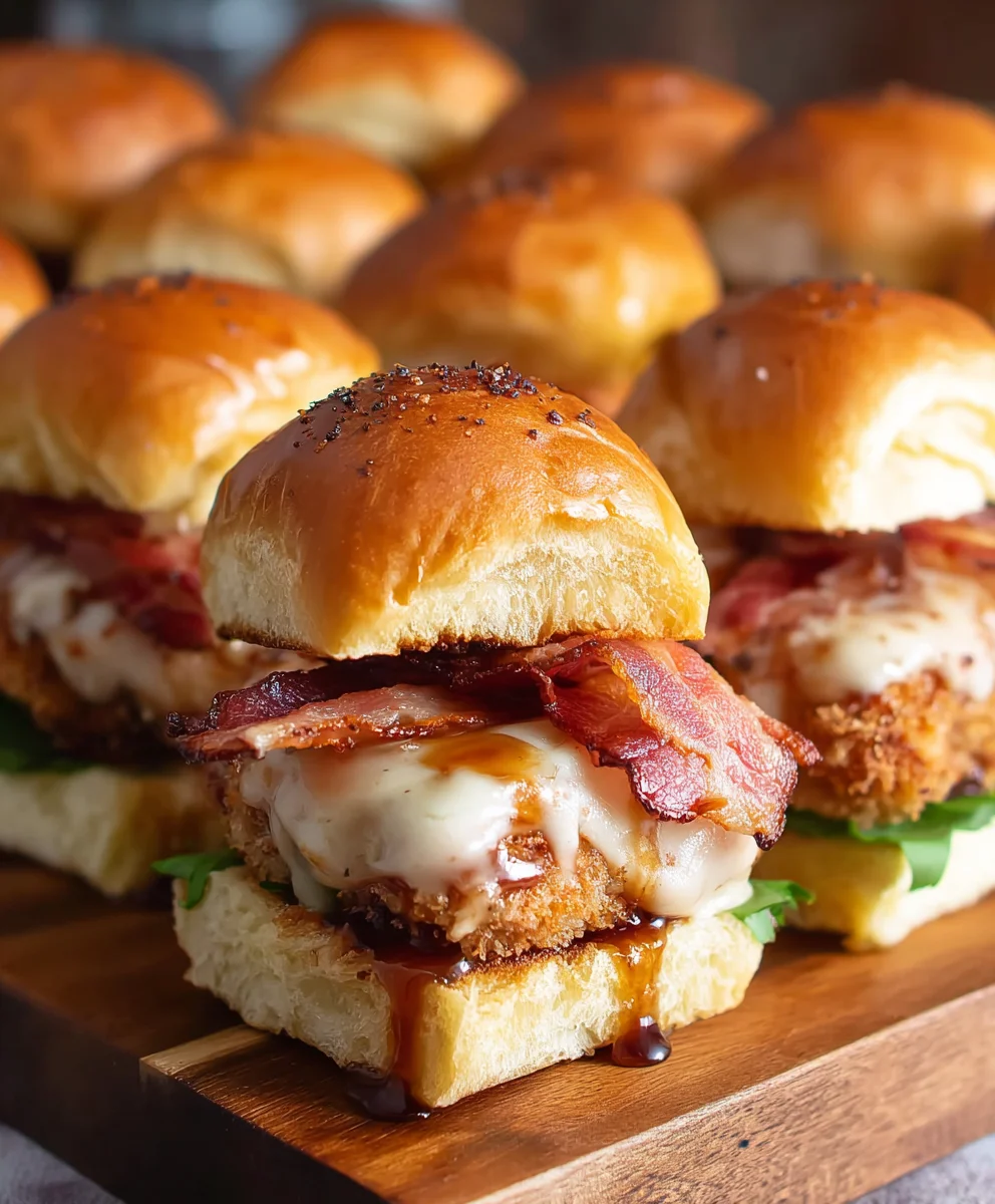 Maple Chicken Beef Bacon Sliders-Delicious Bites
