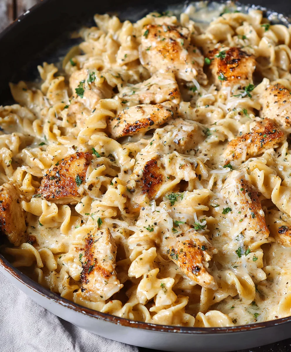 Garlic Parmesan Chicken Pasta Recipe - Easy & Delicious