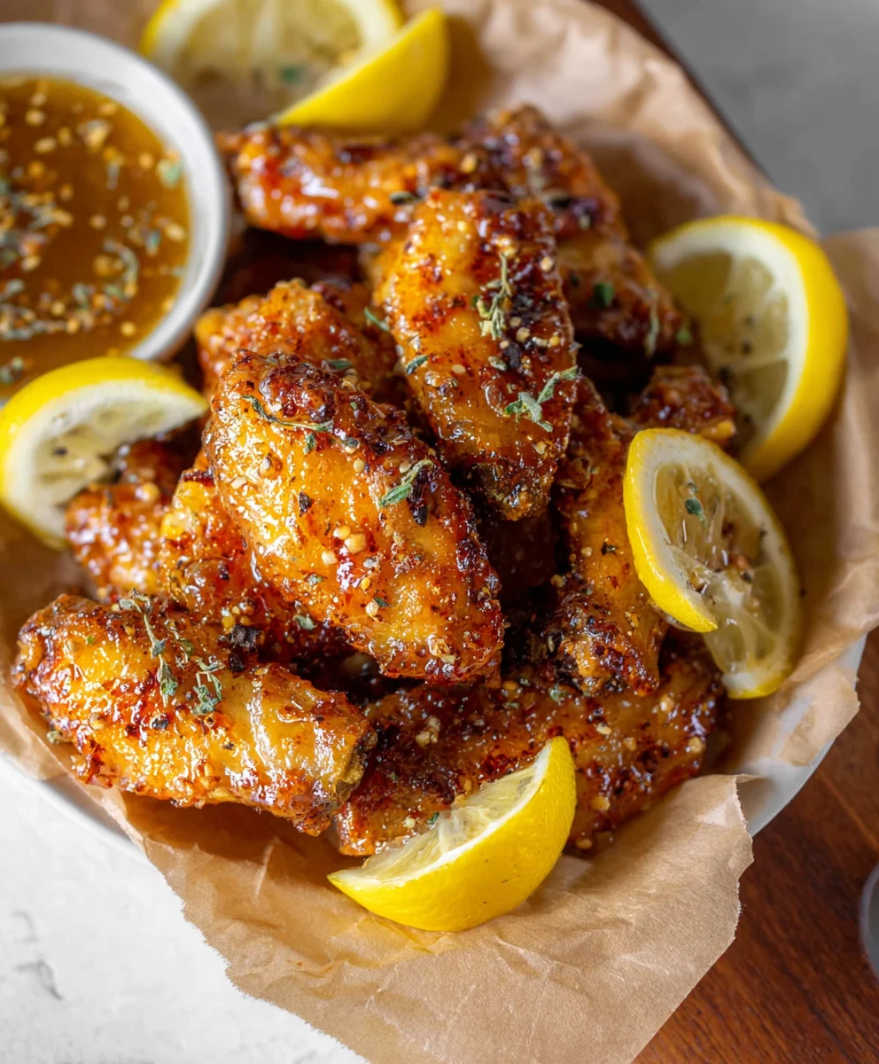 Honey Lemon Pepper Beef Wings Recipe
