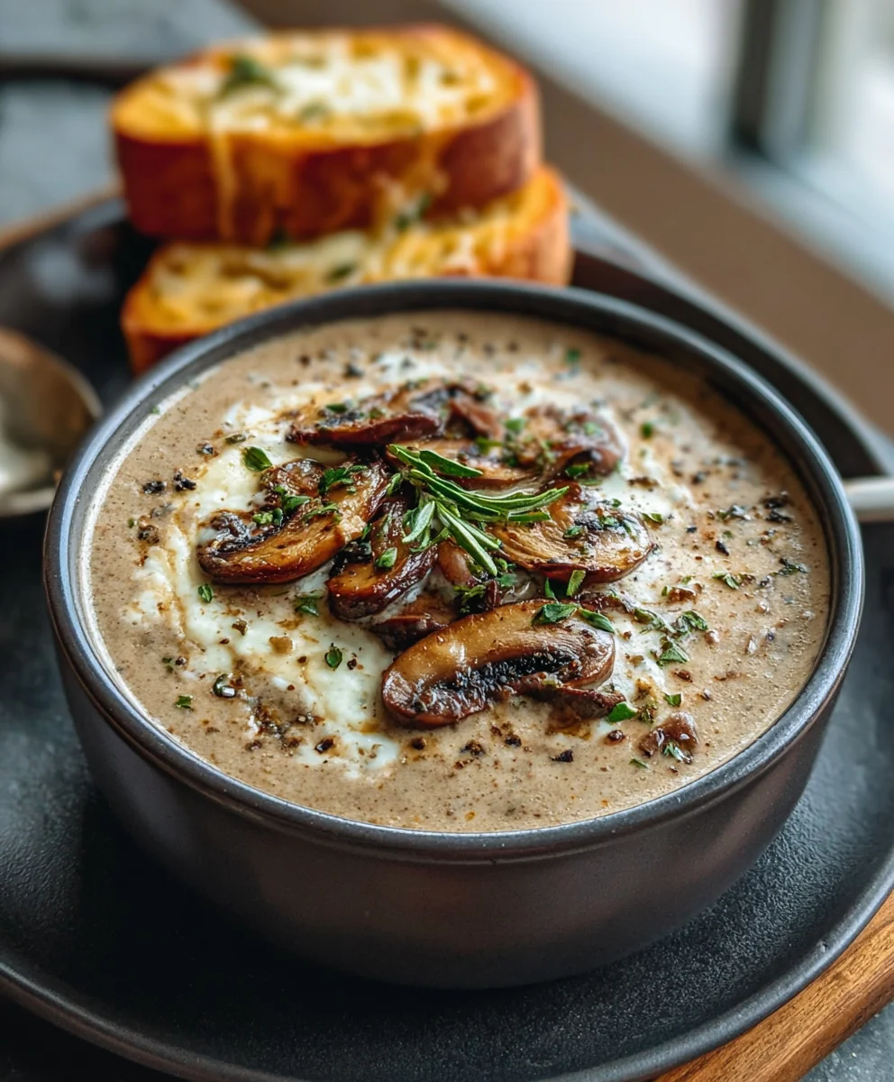 Creamy Mushroom Soup Recipe-Rich & Delicious