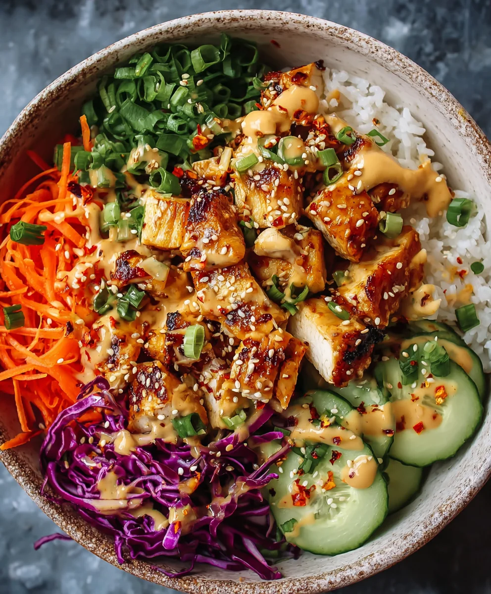 Bang Bang Chicken Bowl - Easy Spicy Recipe
