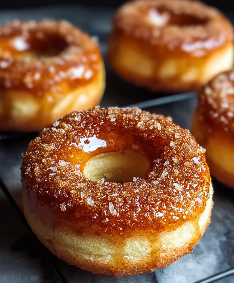Baked Creme Brulee Donuts-Decadent Treat