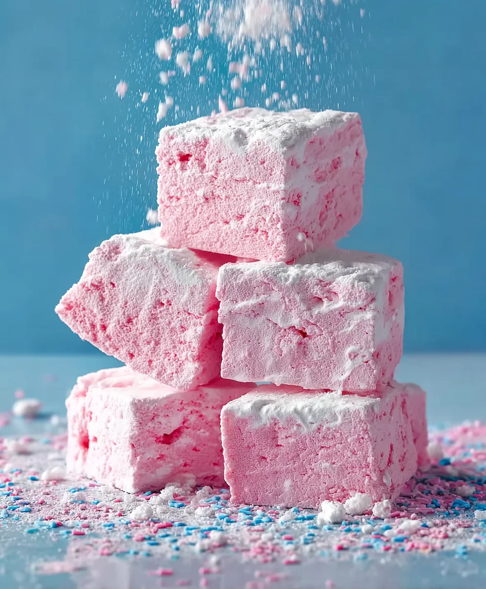 Sweet Cotton Candy Marshmallows-Easy Recipe