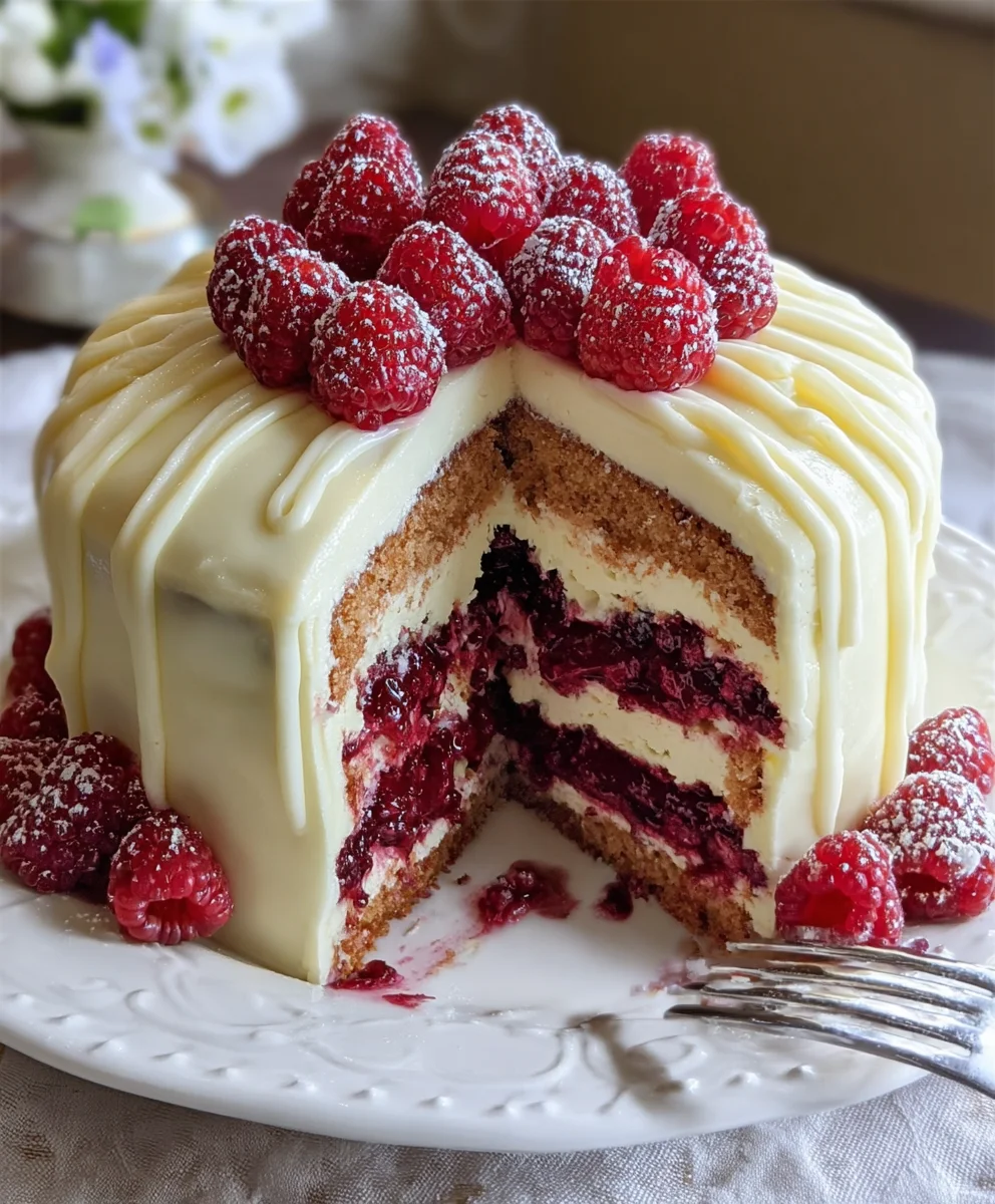 White Chocolate Raspberry Dream Cake Non-Non-Non-Alcoholic Alternativeic