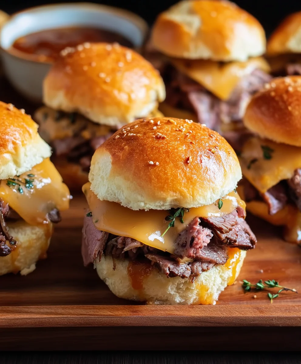 Roast Beef Cheddar Sliders-Easy Weeknight Meal