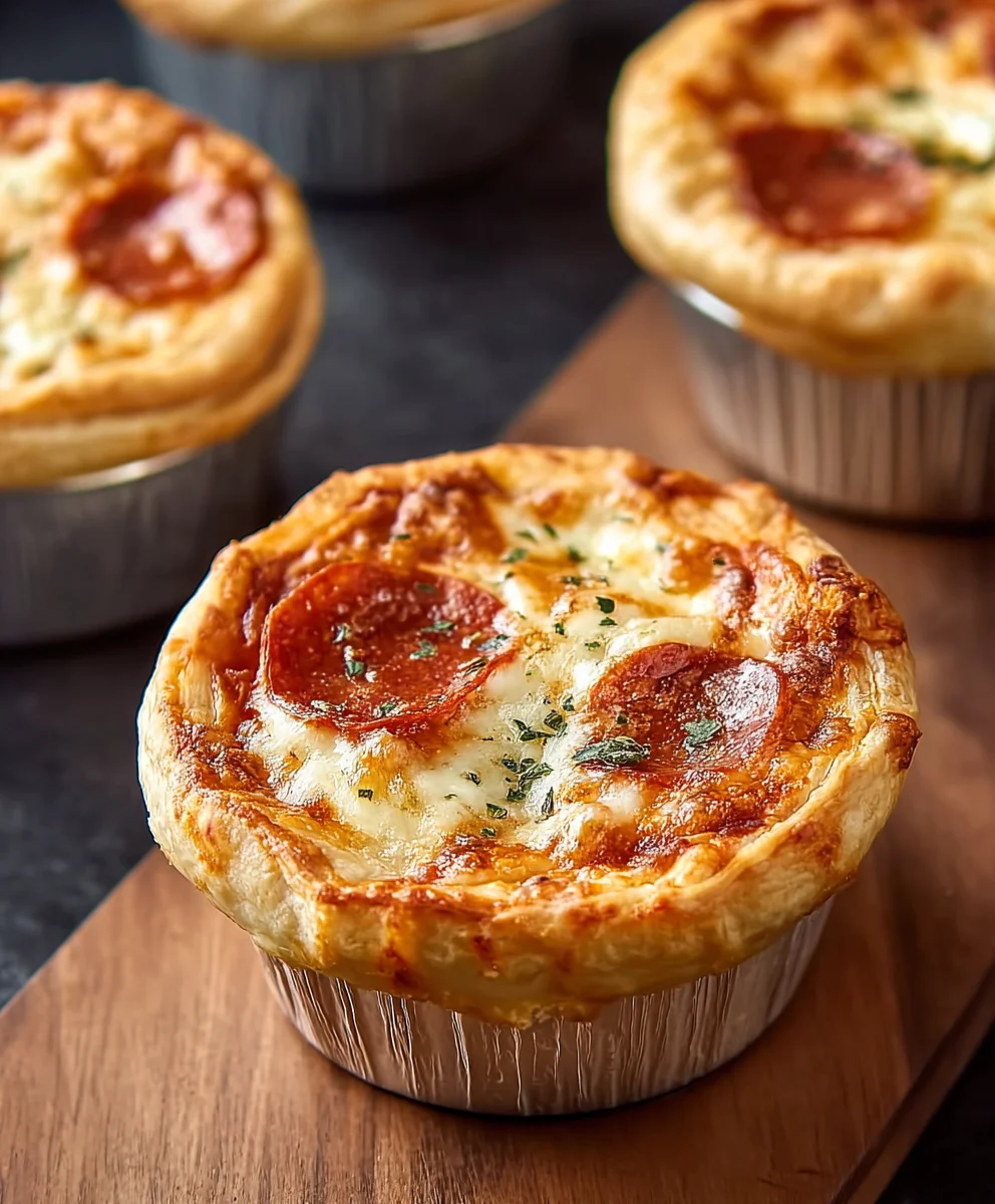 Mini Beef Pizza Pot Pies - Easy & Delicious