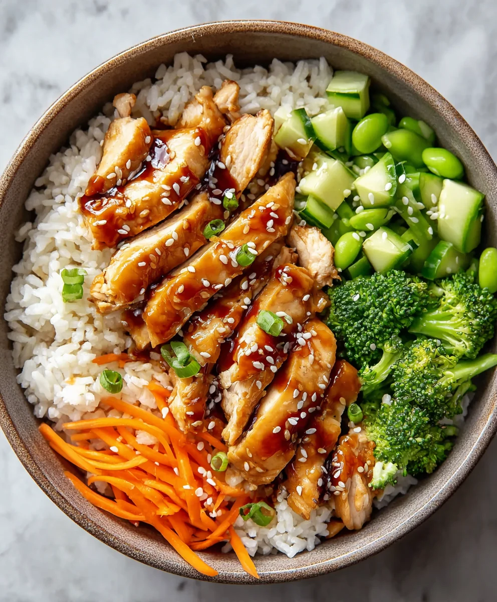 Easy Teriyaki Chicken Rice Bowl Recipe