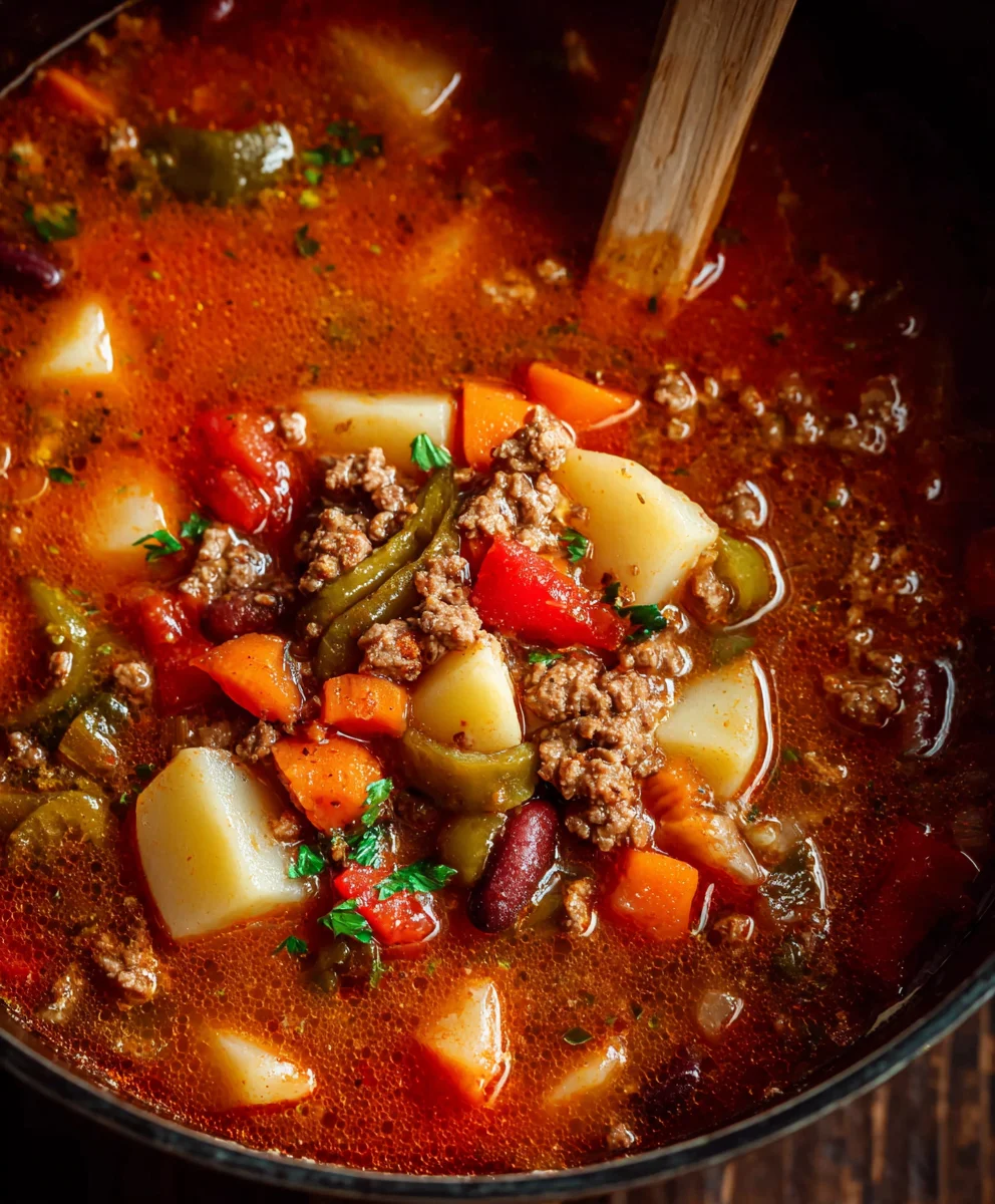 Hearty Cowboy Beef Soup Recipe - Delicious & Easy