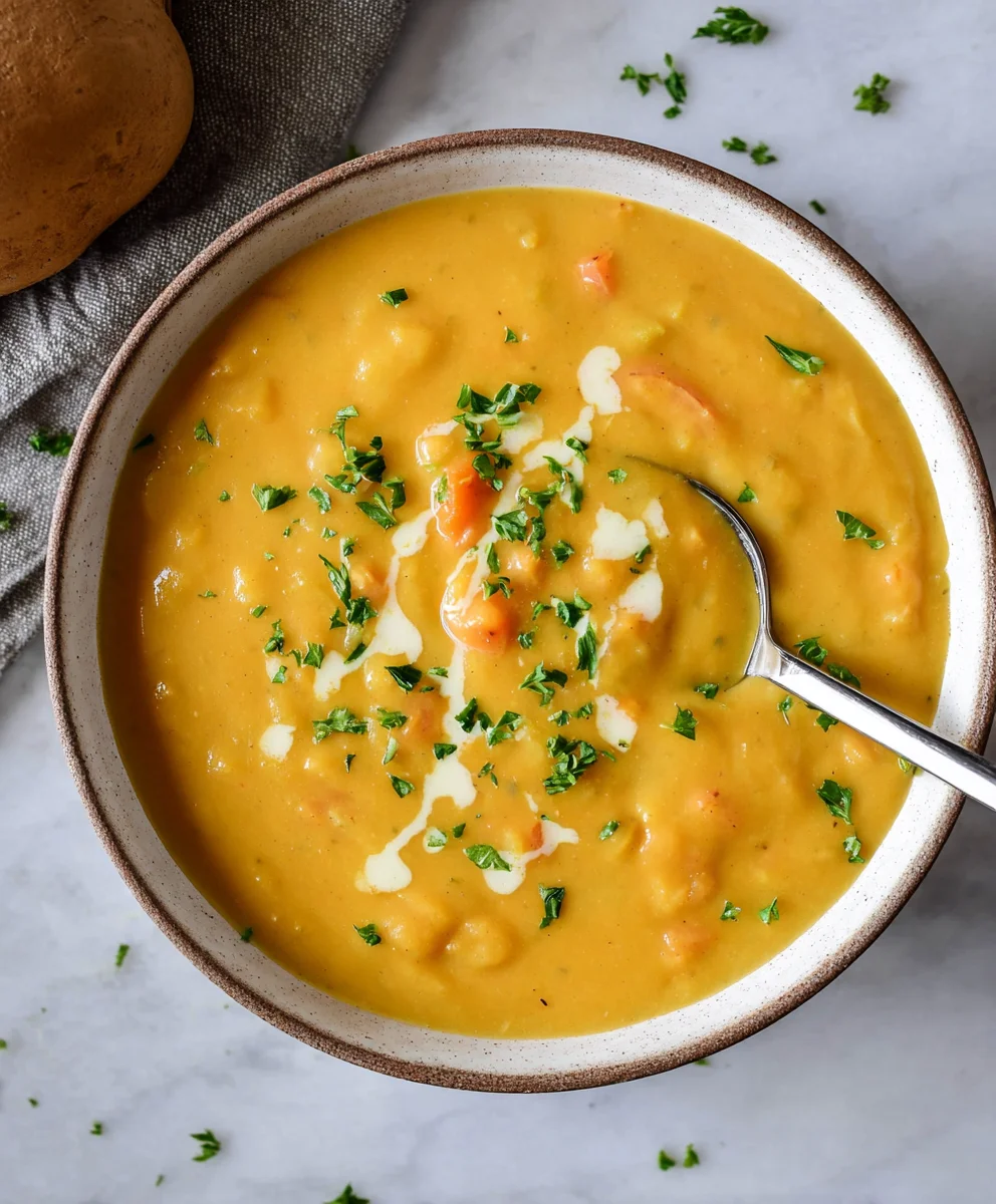 Creamy Vegan Potato Soup - Easy Hearty Comfort