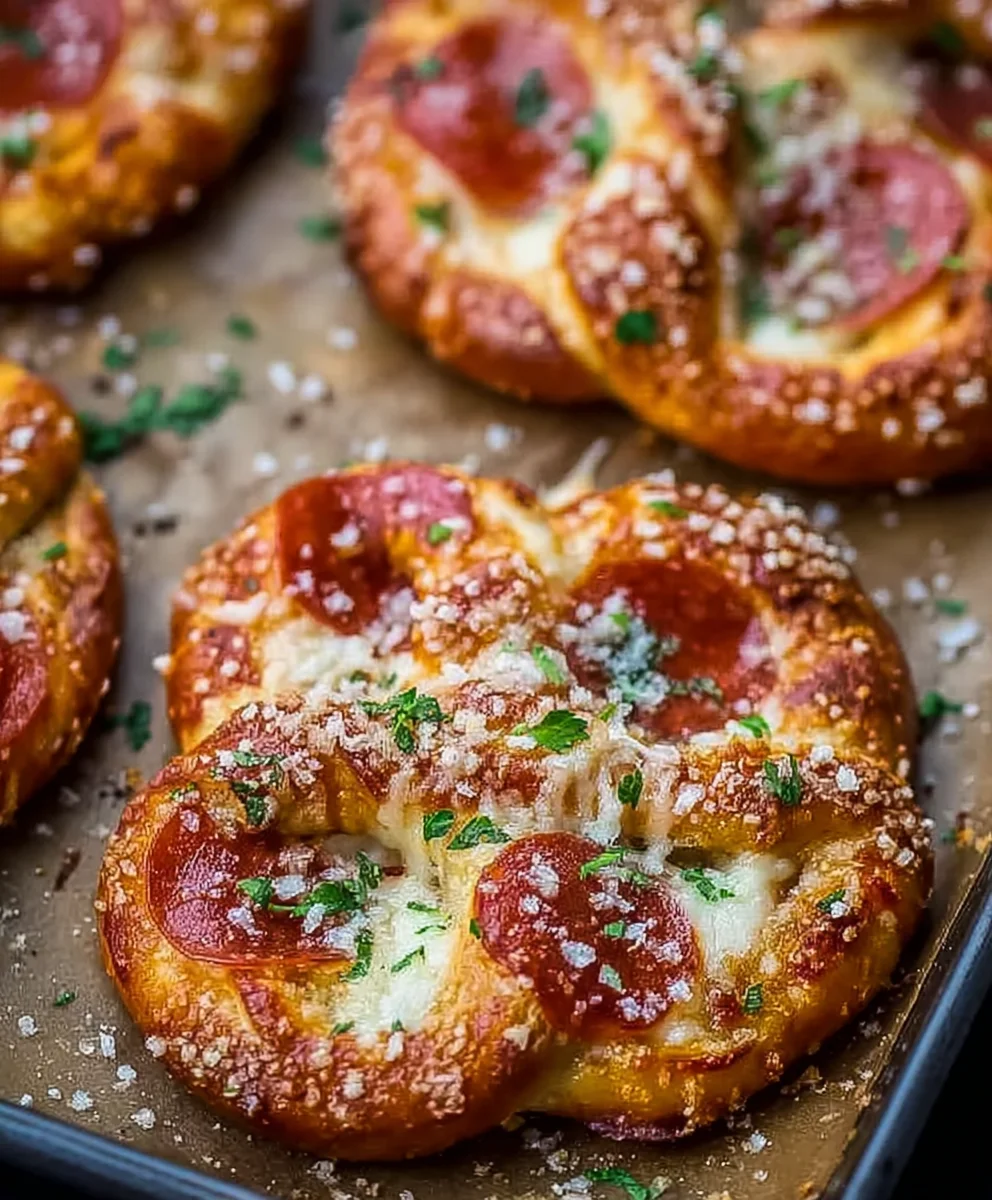 Garlic Butter Beef Beef Pepperoni Pizza Pretzels