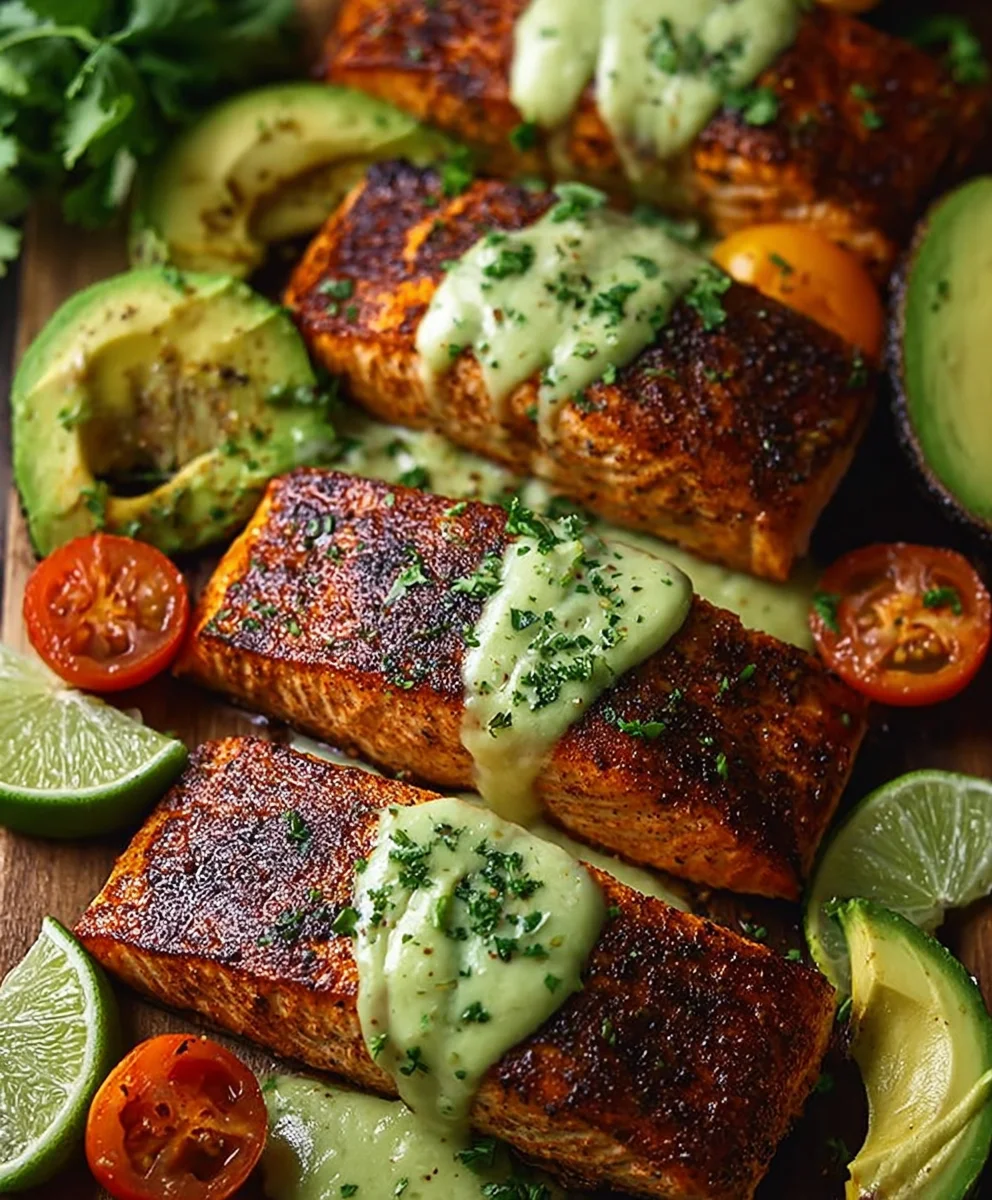 Cajun Salmon-Avocado-Lime Healthy Recipe
