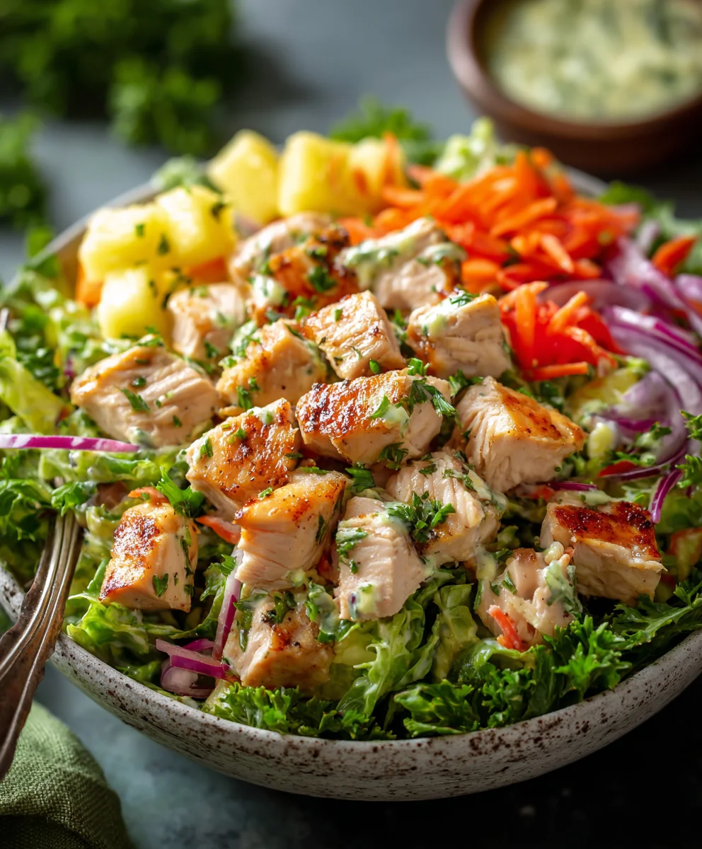 Hawaiian Chicken Salad-Gluten Free Whole Health