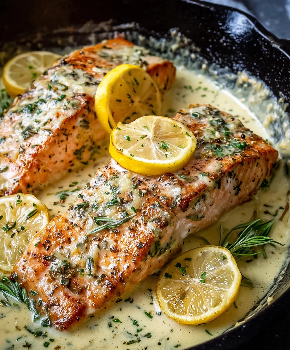 Creamy Lemon Butter Salmon Recipe-Easy Dinner