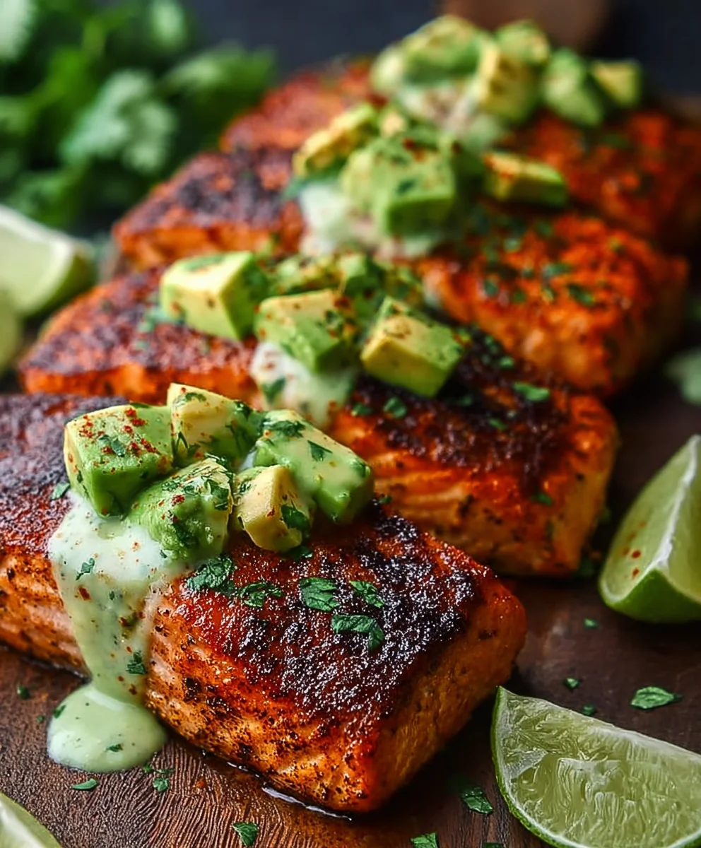 Cajun Salmon-Avocado-Lime Healthy Recipe