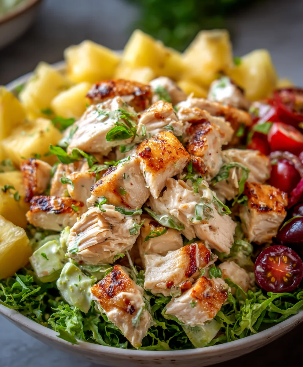 Hawaiian Chicken Salad-Gluten Free Whole Health