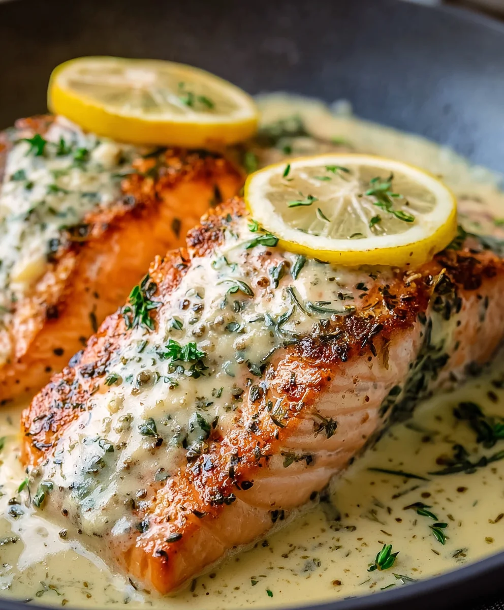 Creamy Lemon Butter Salmon Recipe-Easy Dinner