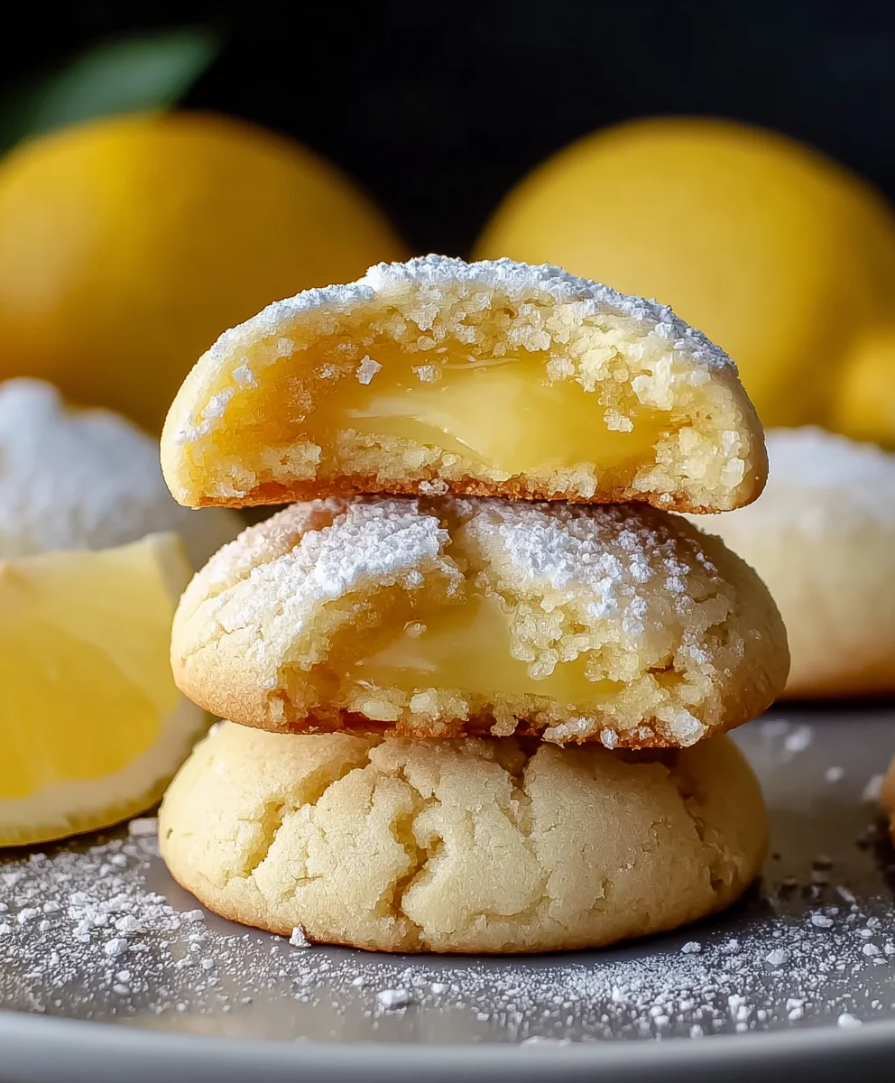 Zesty Stuffed Lemon Cookies Recipe-Deliciously Tangy