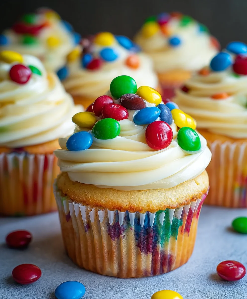 Easy M&M Cupcakes Recipe Fun and Festive