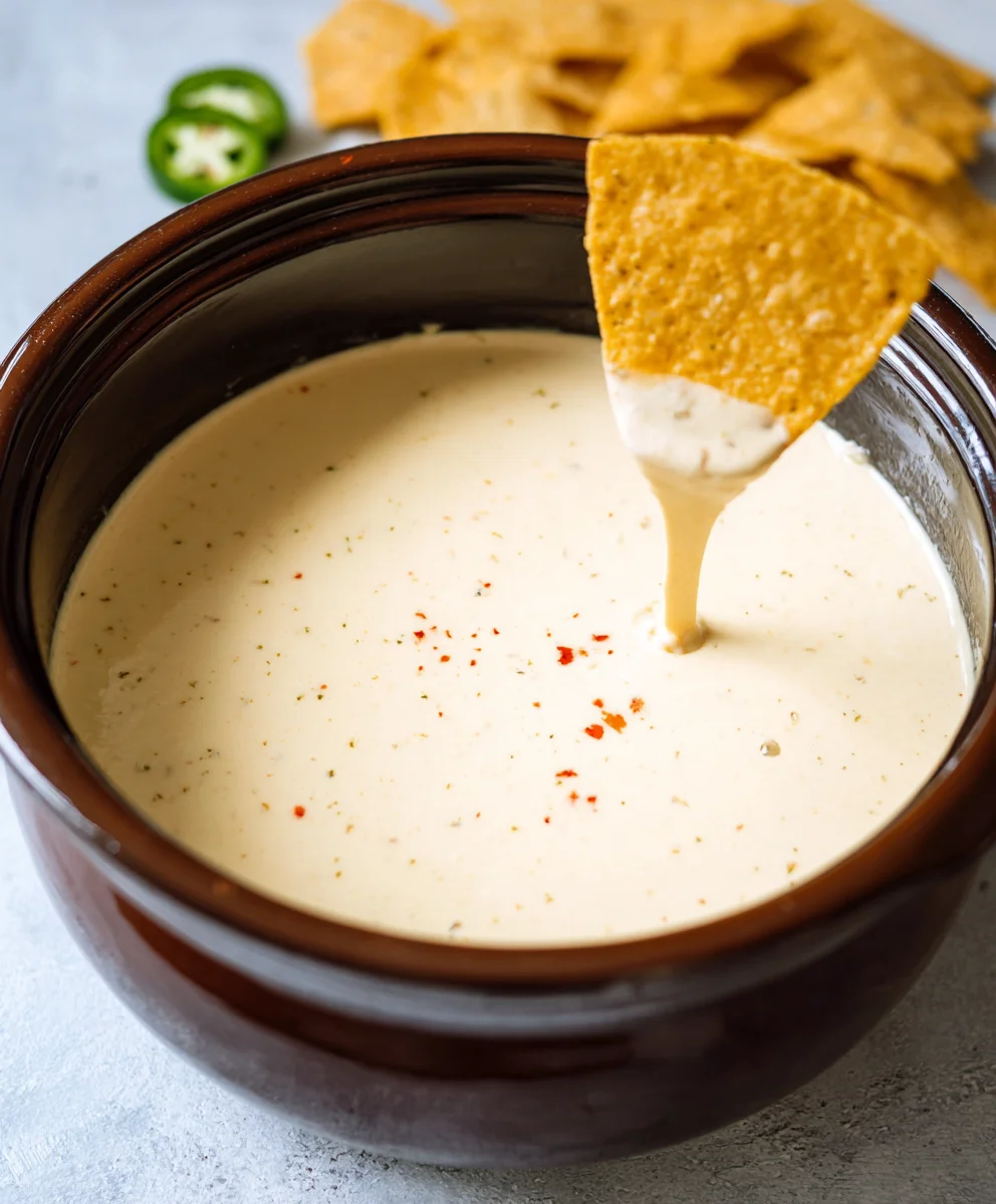 Easy Crockpot White Queso Dip Recipe - Creamy & Delicious