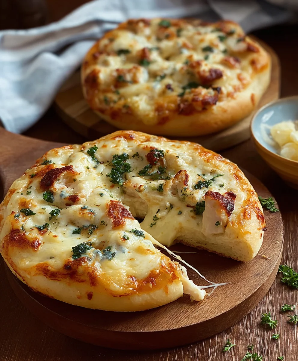 Mini Alfredo Pizza Bites - Easy Cheesy Appetizer
